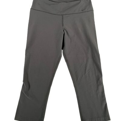 Nike Dri-FIT Recycled Polyester Gray Capri Athletic Workout Pants M #4924